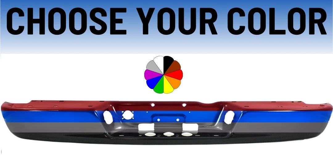 Custom Painted Rear Steel Bumper 2002-2008 Dodge Ram